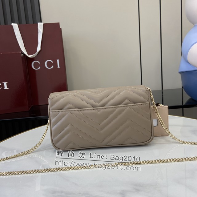 Gucci專櫃古馳最新款Marmont系列鏈條包斜挎女包 jh2358型號：751526